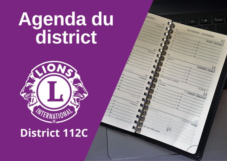 Agenda du District