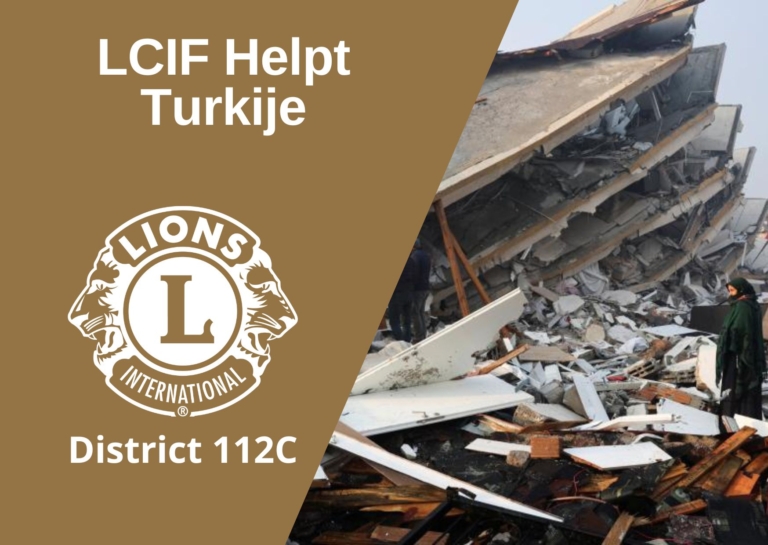 LCIF Helpt Turkije